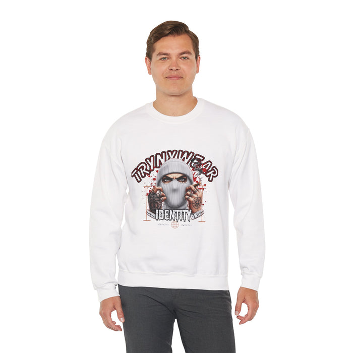 TrynxWear Crewneck Sweatshirt Masked Skull Streetwear Graphic