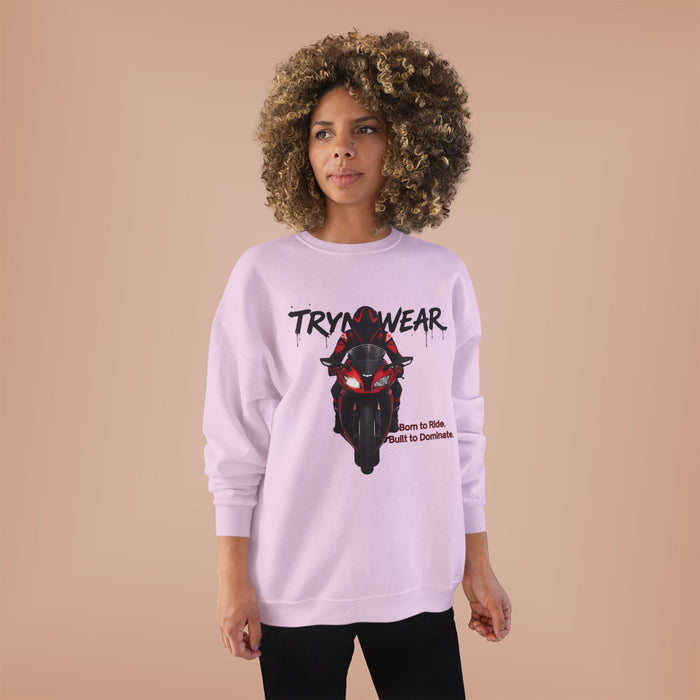 TrynxWear Motorcycle Rider Crewneck Sweatshirt
