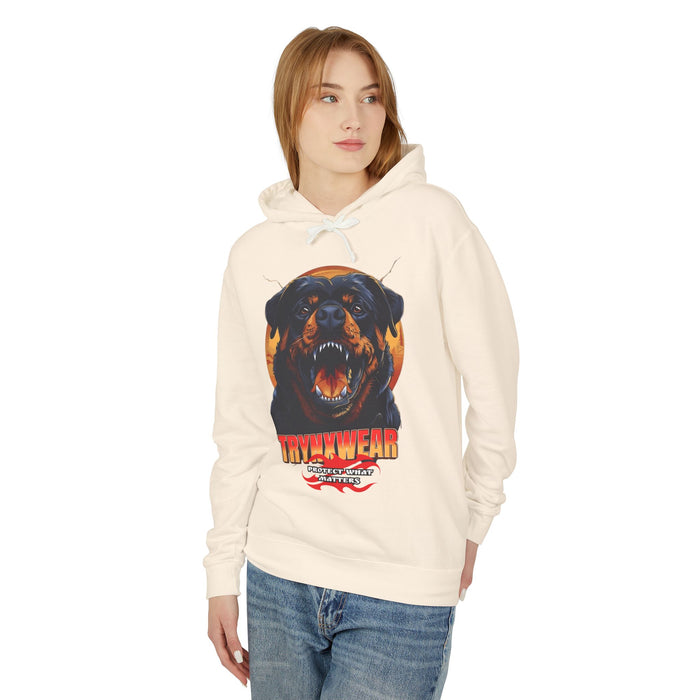 TrynxWear Rottweiler Graphic Hoodie Vintage Dog Head Sweatshirt