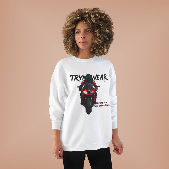 TrynxWear Motorcycle Rider Crewneck Sweatshirt