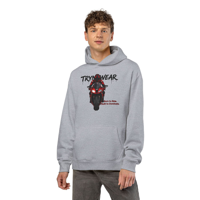 TrynxWear Motorcycle Hoodie Red Sportbike Front Graphic
