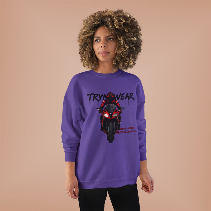 TrynxWear Motorcycle Rider Crewneck Sweatshirt