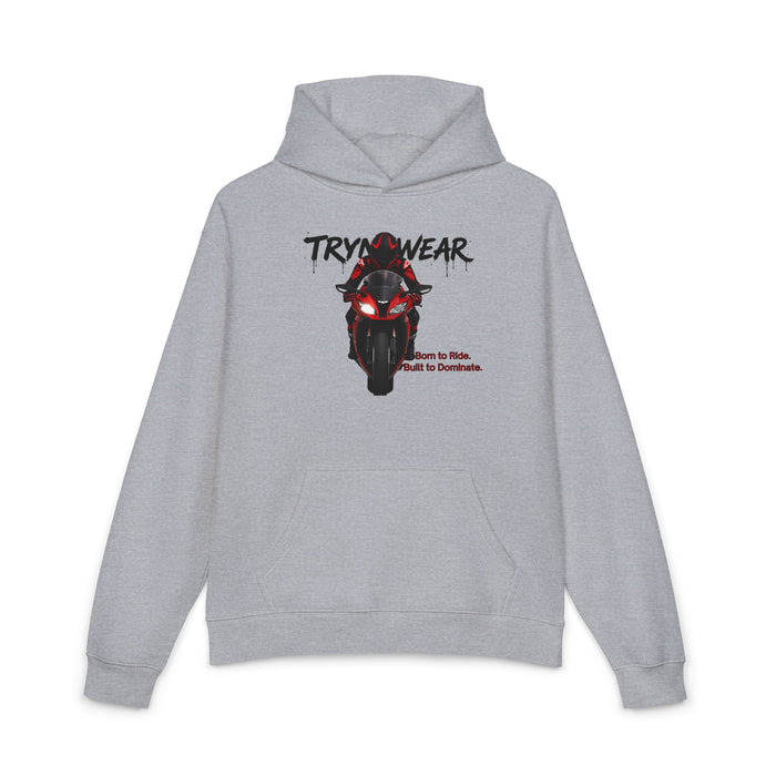 TrynxWear Motorcycle Hoodie Red Sportbike Front Graphic