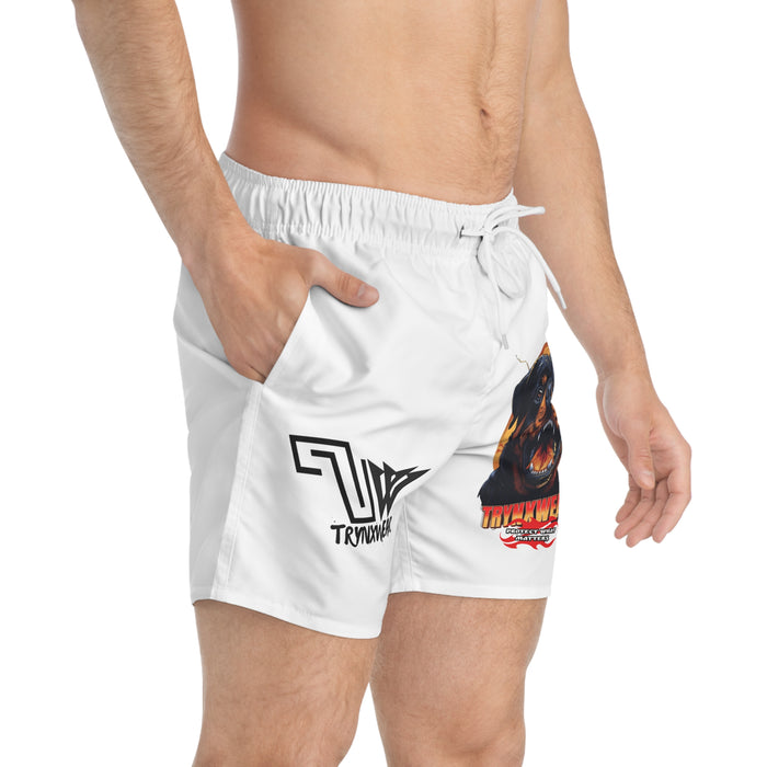 TRYNXWEAR Rottweiler Graphic Swim Trunks
