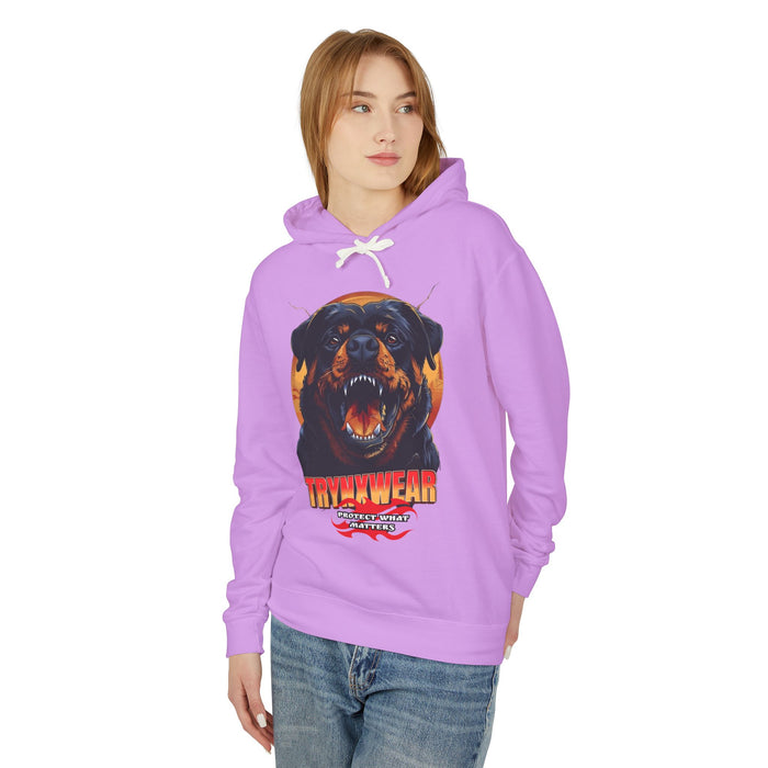 TrynxWear Rottweiler Graphic Hoodie Vintage Dog Head Sweatshirt