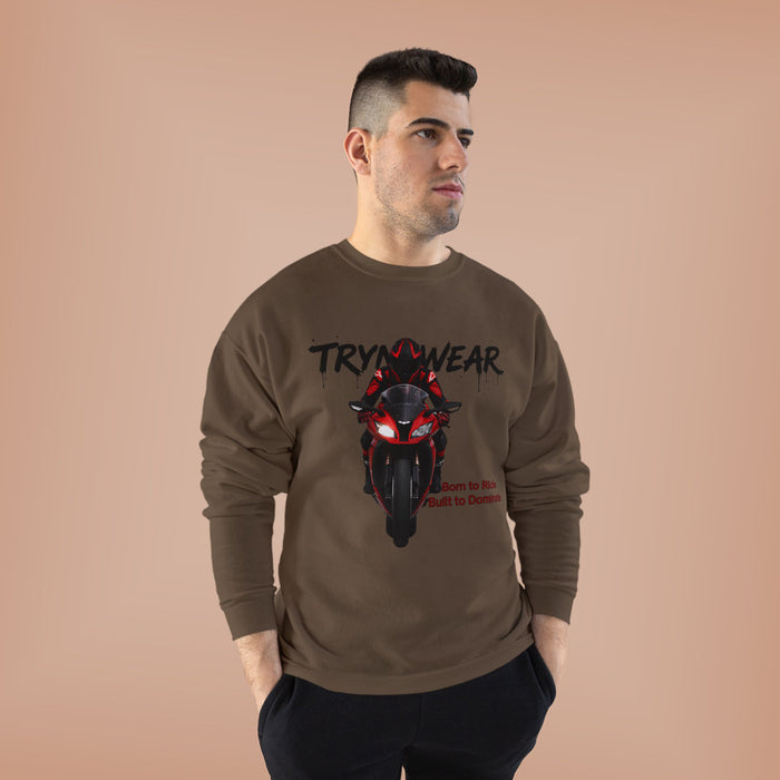 TrynxWear Motorcycle Rider Crewneck Sweatshirt