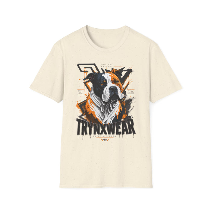 TrynxWear Boxer Dog Graphic T-Shirt Bold Urban Pet Portrait Tee