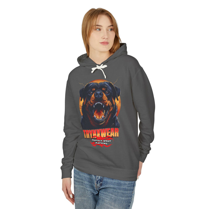 TrynxWear Rottweiler Graphic Hoodie Vintage Dog Head Sweatshirt