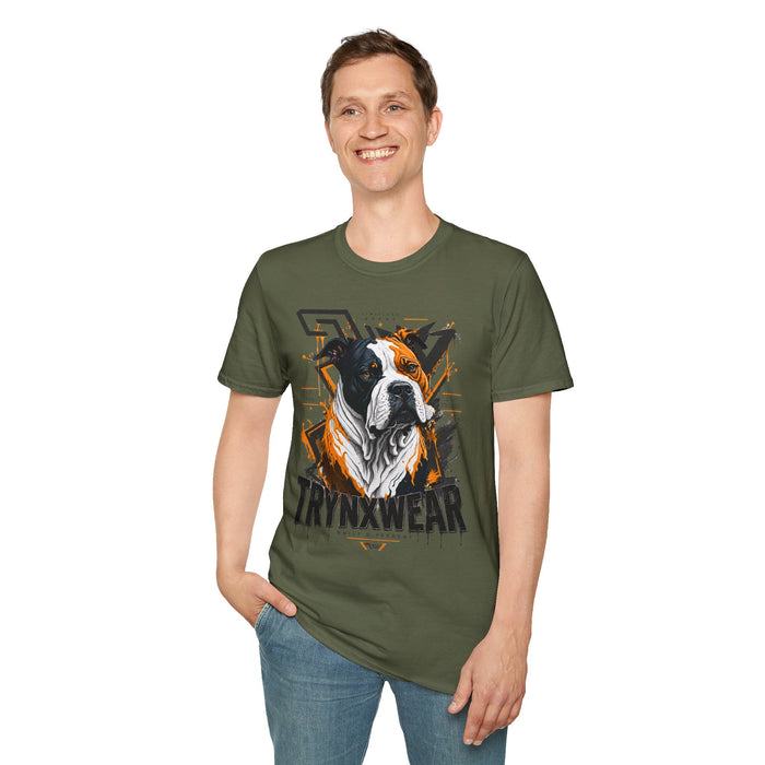 TrynxWear Boxer Dog Graphic T-Shirt Bold Urban Pet Portrait Tee