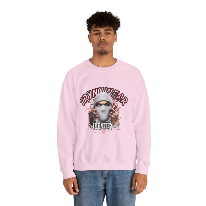 TrynxWear Crewneck Sweatshirt Masked Skull Streetwear Graphic