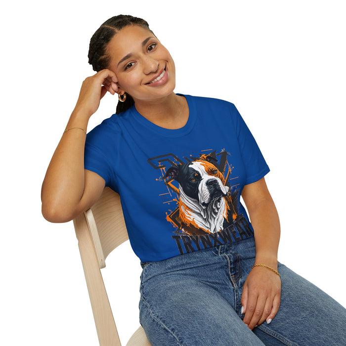 TrynxWear Boxer Dog Graphic T-Shirt Bold Urban Pet Portrait Tee