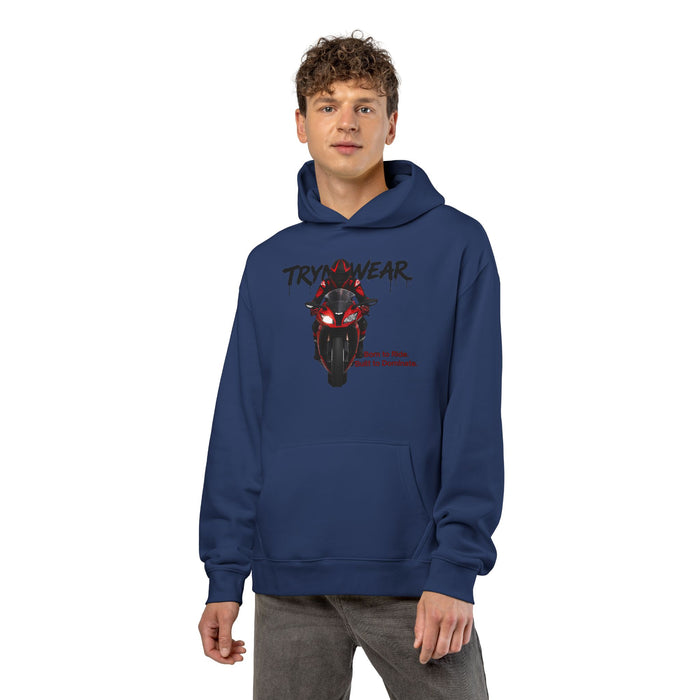 TrynxWear Motorcycle Hoodie Red Sportbike Front Graphic