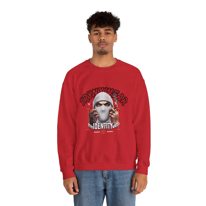 TrynxWear Crewneck Sweatshirt Masked Skull Streetwear Graphic