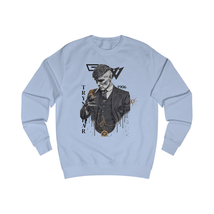 TrynxWear Peaky Blinders Inspired Gentleman Sweatshirt Vintage Mobster Portrait
