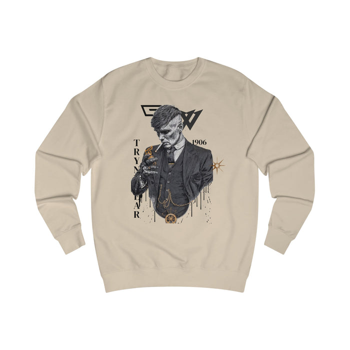 TrynxWear Peaky Blinders Inspired Gentleman Sweatshirt Vintage Mobster Portrait