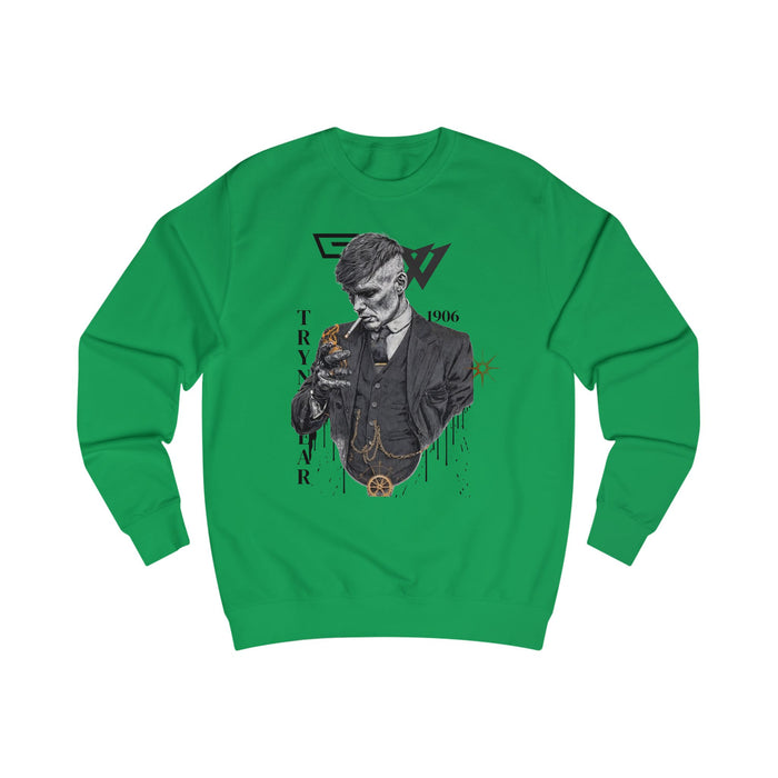 TrynxWear Peaky Blinders Inspired Gentleman Sweatshirt Vintage Mobster Portrait