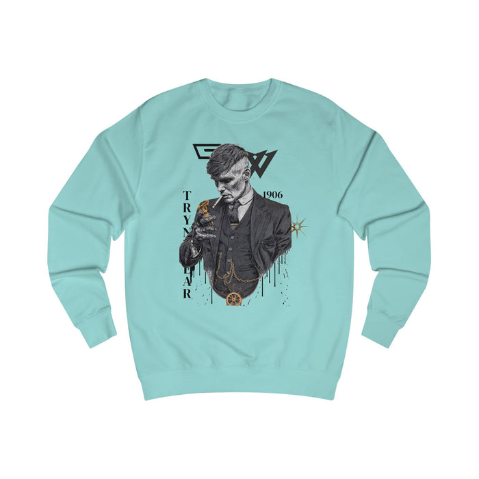 TrynxWear Peaky Blinders Inspired Gentleman Sweatshirt Vintage Mobster Portrait