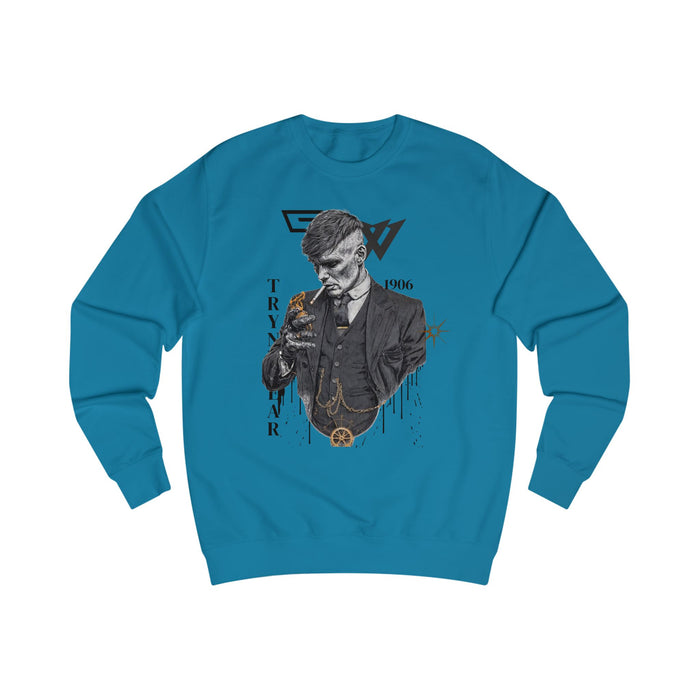 TrynxWear Peaky Blinders Inspired Gentleman Sweatshirt Vintage Mobster Portrait