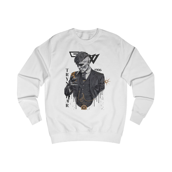 TrynxWear Peaky Blinders Inspired Gentleman Sweatshirt Vintage Mobster Portrait