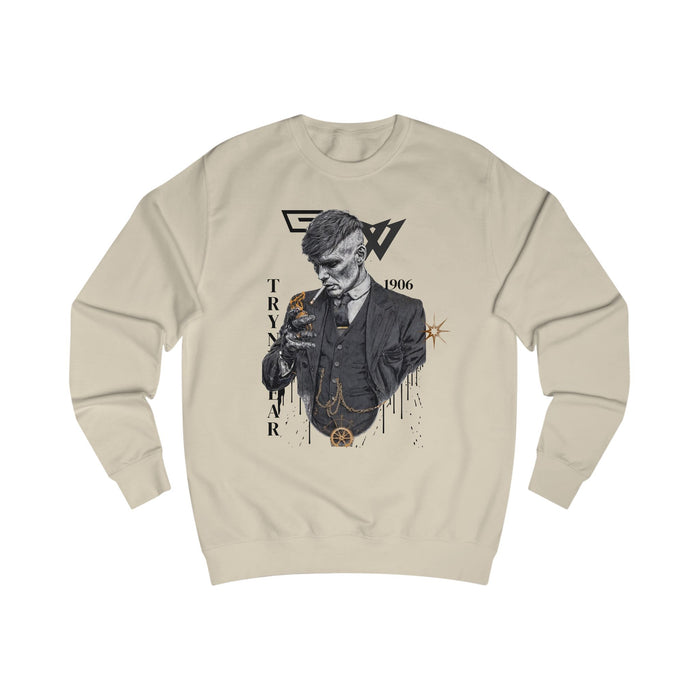 TrynxWear Peaky Blinders Inspired Gentleman Sweatshirt Vintage Mobster Portrait