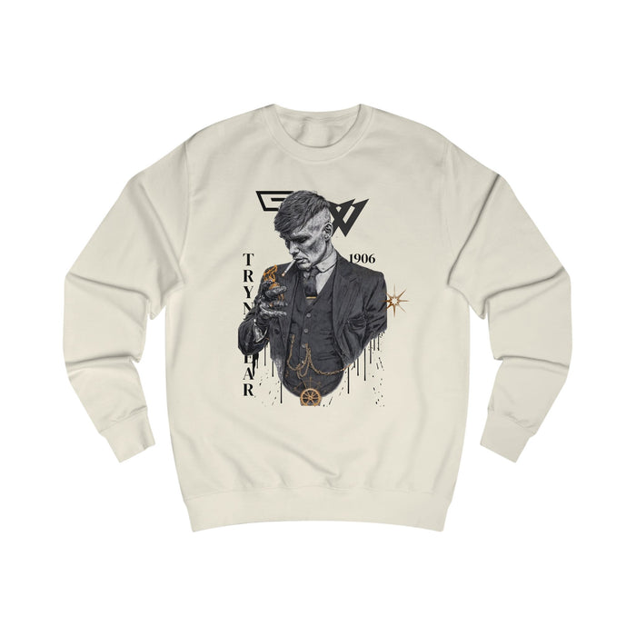 TrynxWear Peaky Blinders Inspired Gentleman Sweatshirt Vintage Mobster Portrait