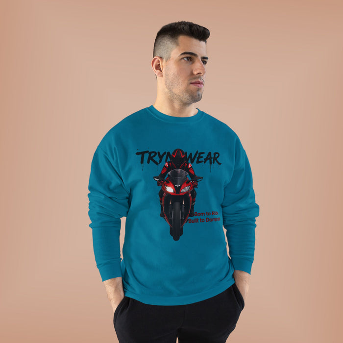 TrynxWear Motorcycle Rider Crewneck Sweatshirt