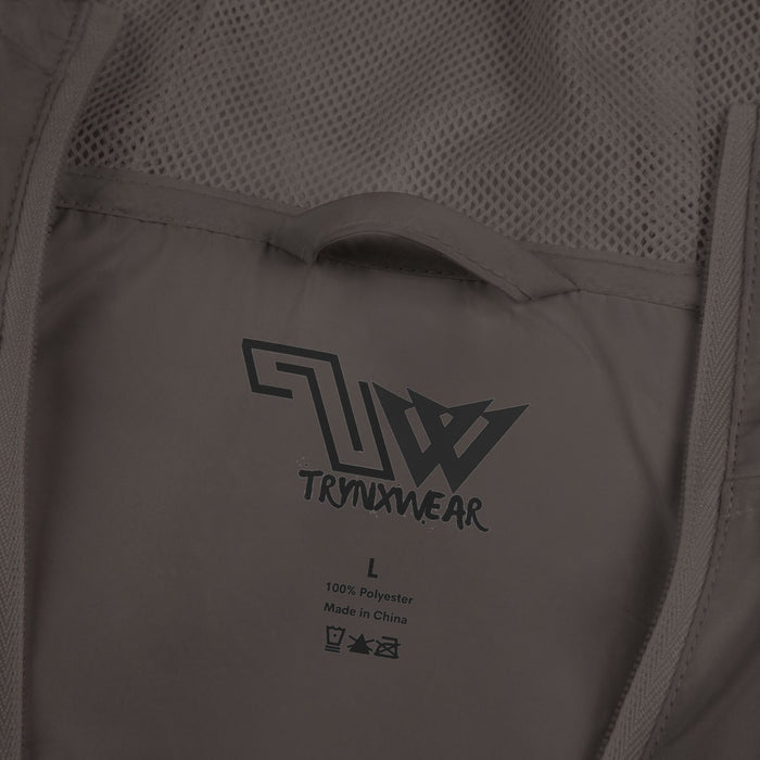 TrynxWear Windbreaker Jacket Vintage Cowboy Noir Graphic Full-Zip Hooded