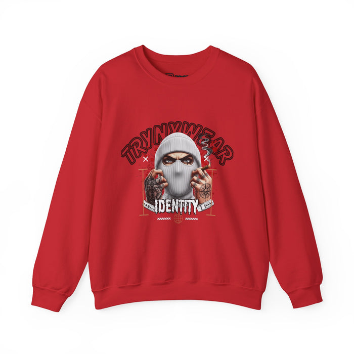 TrynxWear Crewneck Sweatshirt Masked Skull Streetwear Graphic