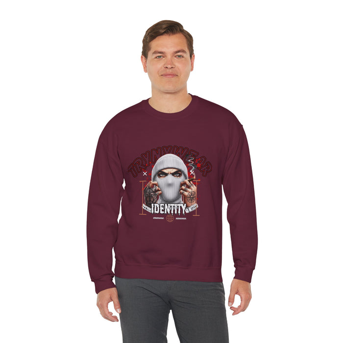 TrynxWear Crewneck Sweatshirt Masked Skull Streetwear Graphic