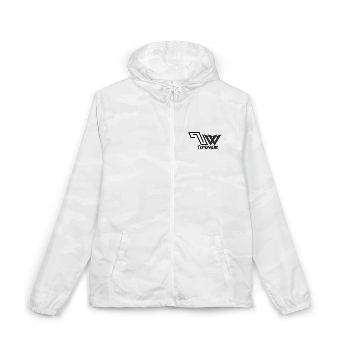 TrynxWear Windbreaker Jacket Vintage Cowboy Noir Graphic Full-Zip Hooded