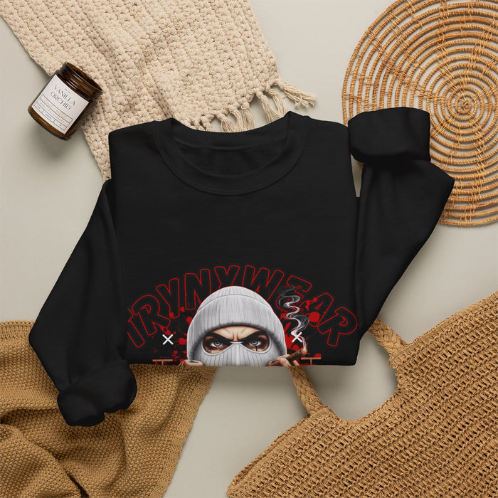 TrynxWear Crewneck Sweatshirt Masked Skull Streetwear Graphic