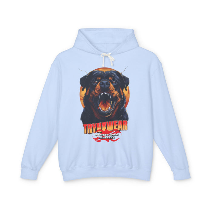 TrynxWear Rottweiler Graphic Hoodie Vintage Dog Head Sweatshirt