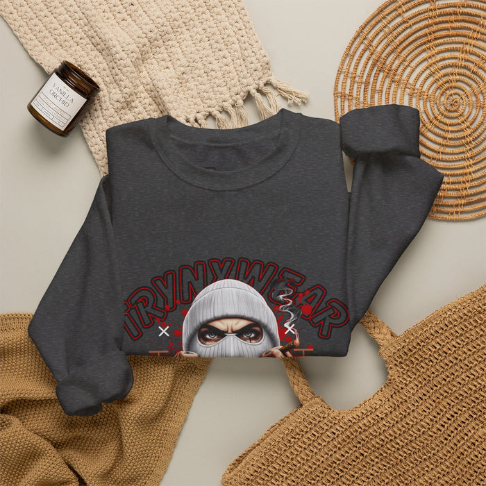TrynxWear Crewneck Sweatshirt Masked Skull Streetwear Graphic