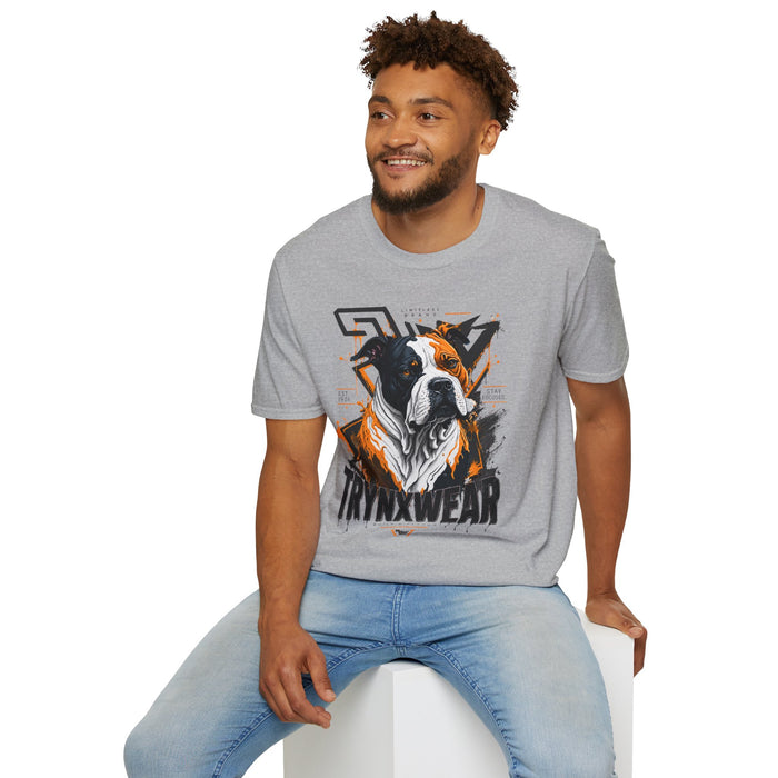 TrynxWear Boxer Dog Graphic T-Shirt Bold Urban Pet Portrait Tee