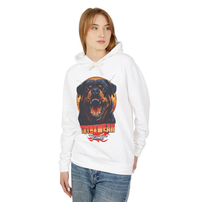 TrynxWear Rottweiler Graphic Hoodie Vintage Dog Head Sweatshirt
