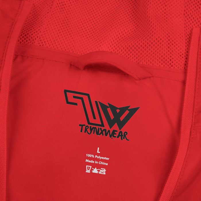 TrynxWear Windbreaker Jacket Vintage Cowboy Noir Graphic Full-Zip Hooded
