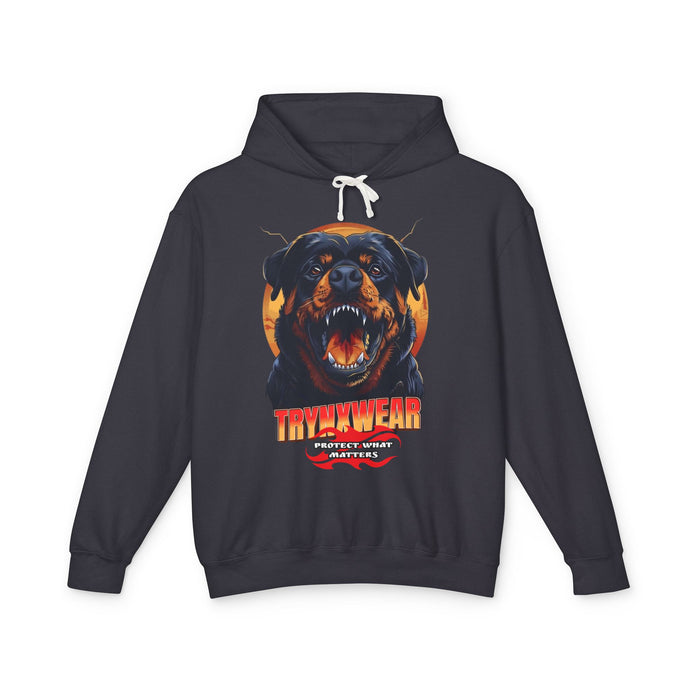 TrynxWear Rottweiler Graphic Hoodie Vintage Dog Head Sweatshirt