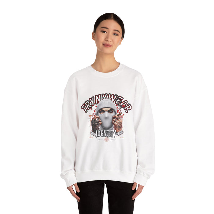 TrynxWear Crewneck Sweatshirt Masked Skull Streetwear Graphic