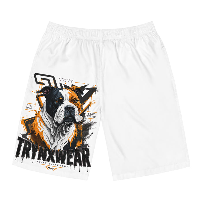 TrynxWear Bulldog Graphic Board Shorts Street Style Swim Trunks