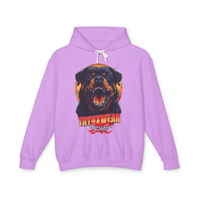 TrynxWear Rottweiler Graphic Hoodie Vintage Dog Head Sweatshirt