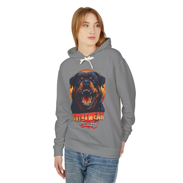 TrynxWear Rottweiler Graphic Hoodie Vintage Dog Head Sweatshirt