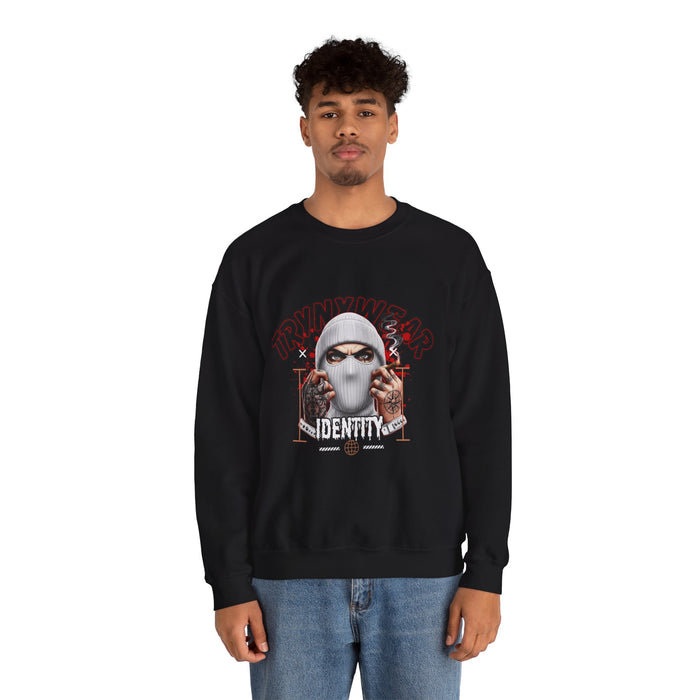 TrynxWear Crewneck Sweatshirt Masked Skull Streetwear Graphic