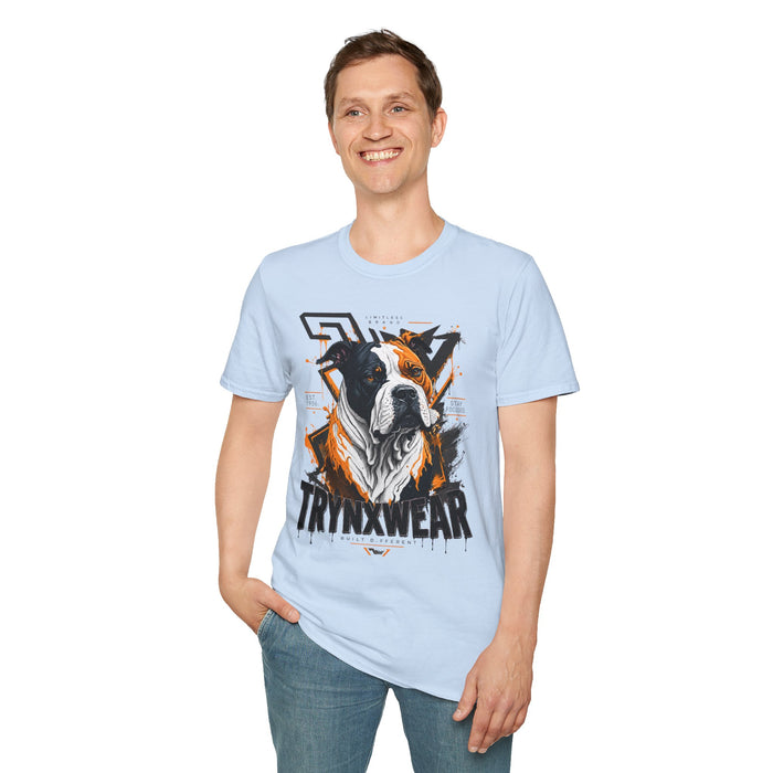 TrynxWear Boxer Dog Graphic T-Shirt Bold Urban Pet Portrait Tee