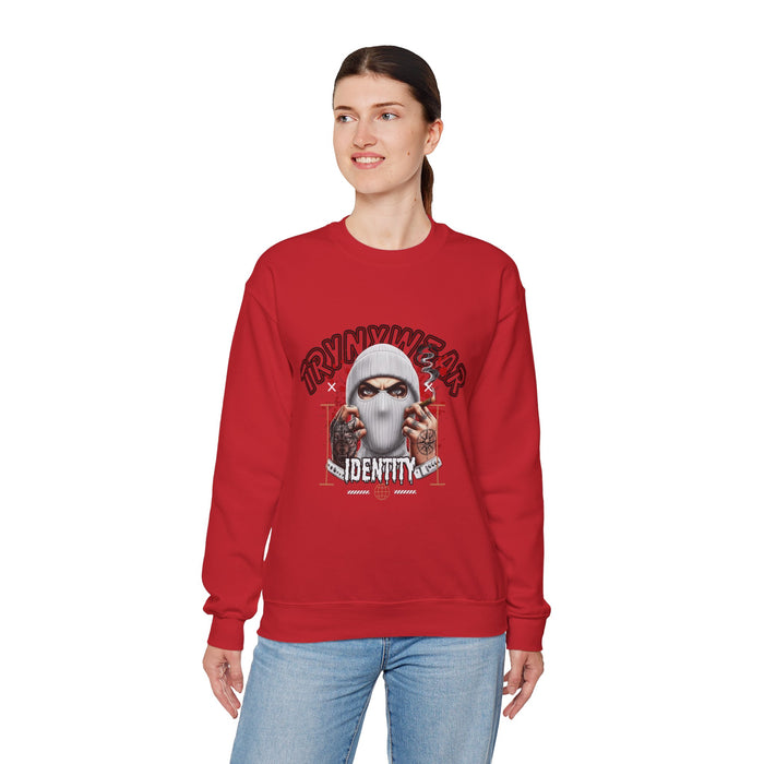 TrynxWear Crewneck Sweatshirt Masked Skull Streetwear Graphic