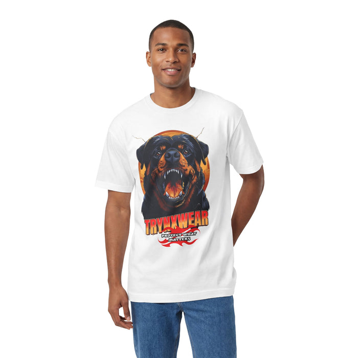 TrynxWear Rottweiler Roar Graphic Tee Vintage Dog Design