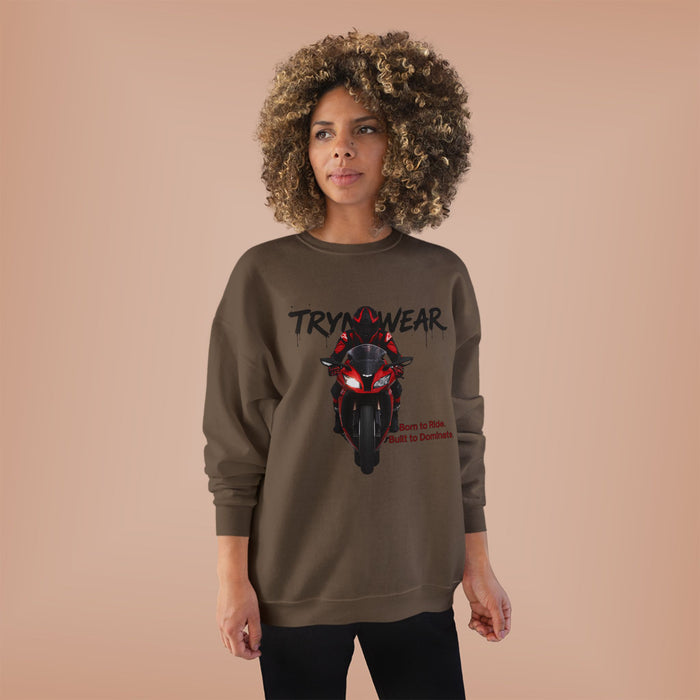 TrynxWear Motorcycle Rider Crewneck Sweatshirt