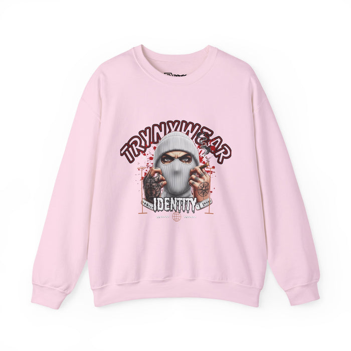 TrynxWear Crewneck Sweatshirt Masked Skull Streetwear Graphic