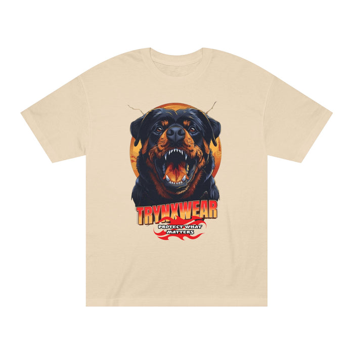 TrynxWear Rottweiler Roar Graphic Tee Vintage Dog Design