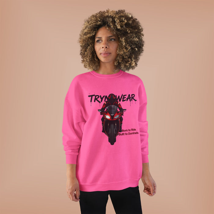 TrynxWear Motorcycle Rider Crewneck Sweatshirt