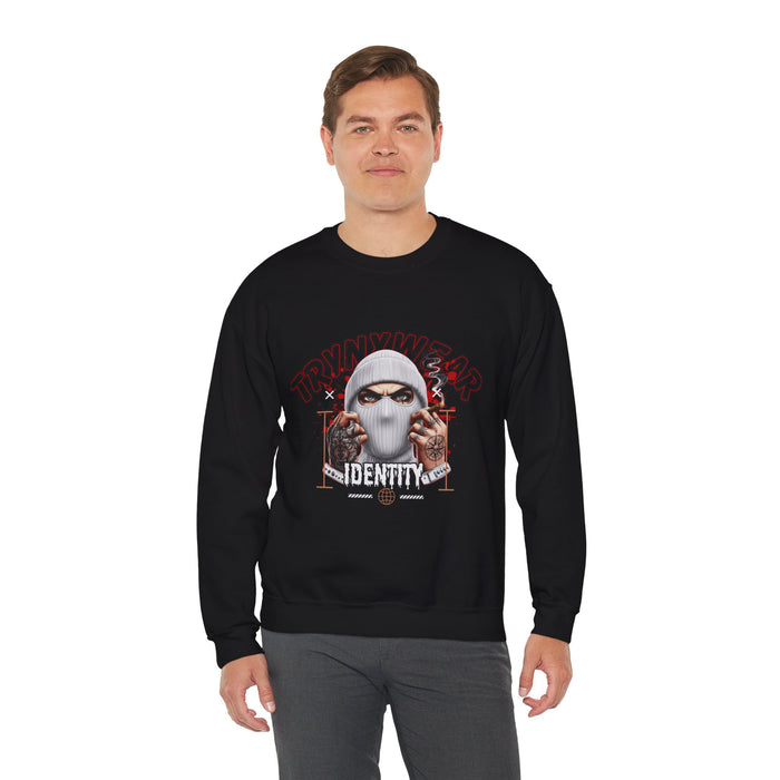 TrynxWear Crewneck Sweatshirt Masked Skull Streetwear Graphic